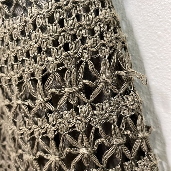 NWT!  Anne Klein Army Green Crochet Dress - Picture 13 of 14